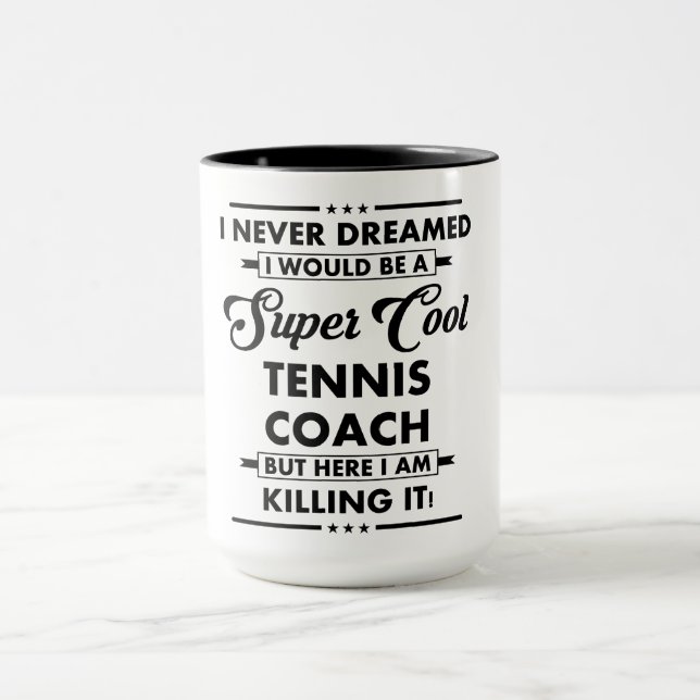 Taza Funny Occupation/Profession Super Cool Coach (Centro)