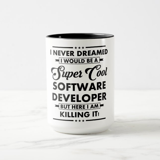 Taza Funny Occupation/Profession Super Cool Developer (Centro)
