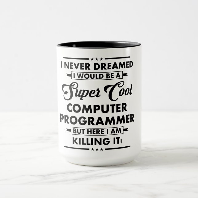 Taza Funny Occupation/Profession Super Cool Programmer (Centro)