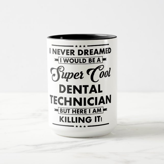 Taza Funny Occupation/Profession Super Cool Technician (Centro)
