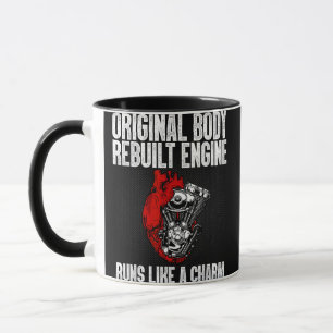 Taza Funny Open Heart Surgery Recuperación Survivor Reg