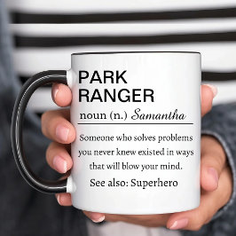 Taza Funny Park Ranger Definition