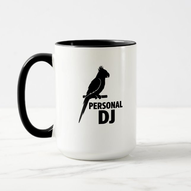 Taza Funny Parrot Personal DJ Mug for Parrot Owners (Izquierda)
