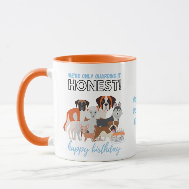 Taza Funny Perro Walker, Entrenador, Madera de Perro Pú (Izquierda)