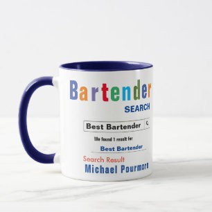 Taza Funny Personalizado Best Bartender Mug