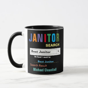Taza Funny Personalizado Best Janitor Mug