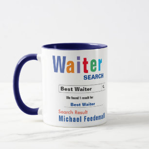 Taza Funny Personalizado Best Waiter Mug