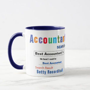 Taza Funny Personalizado Mejor Contador Mug