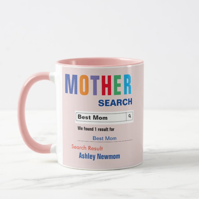 Taza Funny Personalizado Mejor Mamá Regalo Mug (Izquierda)