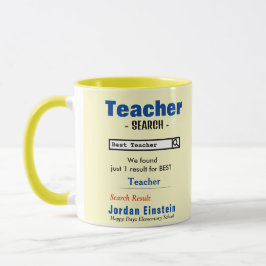 Taza Funny Personalizado mejor profesor Mug