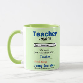 Taza Funny Personalizado mejor profesor Mug