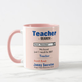Taza Funny Personalizado mejor profesor Mug