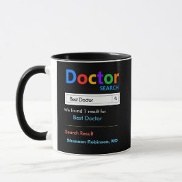 Taza Funny Personalizado Mejor Regalo Médica Negro