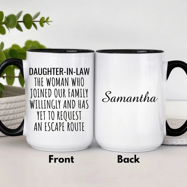 Taza Funny Personalized Daughter In Law (Subido por el creador)