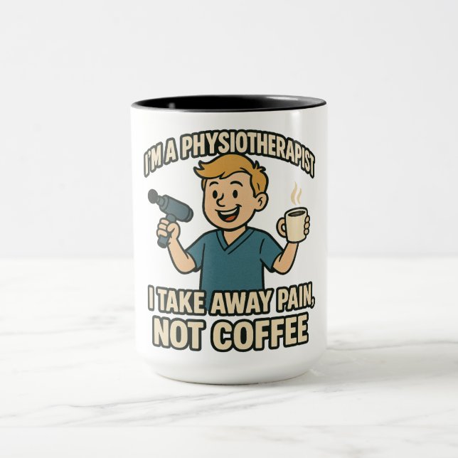 Taza Funny Physioterapeuta Coffee Lover Design (Centro)