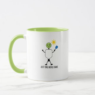 Taza Funny Pickleball Player Character Holding Paddle 