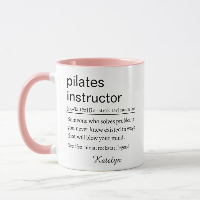 Taza Funny Pilates Instructor Definition (Izquierda)