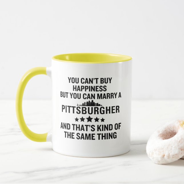 Taza Funny Pittsburgher (Con donut)