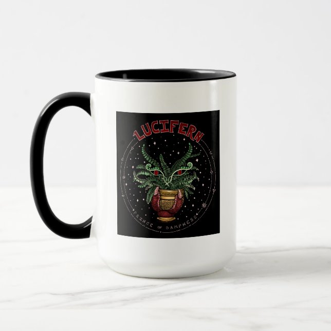 Taza Funny Planta del Diablo Negro | Decoración de Luci (Izquierda)