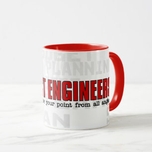 Taza Funny Project Management Engineer con nombre