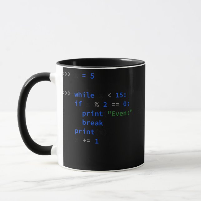 Taza Funny Python Coding Dad Python Code Father Regalo  (Izquierda)