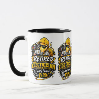 Taza Funny Retired Electrician Mug