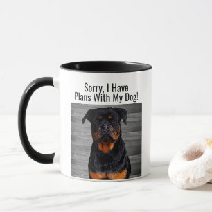 Taza Funny Rottweiler Planea Con Animal De Perro