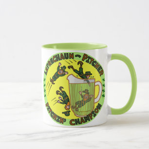 Taza Funny Saint Patrick's Day Leprechaun Pitcher