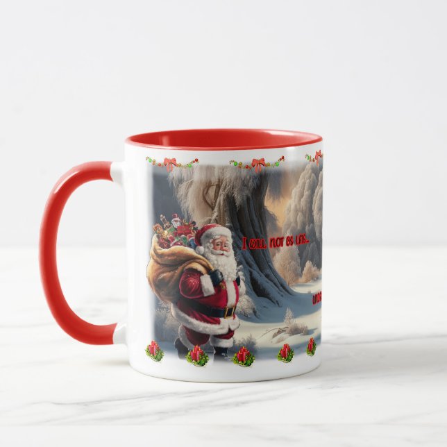 Taza Funny Santa Claus on White Coffee Ceramic  (Izquierda)