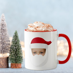 Taza Funny Santa Face Navidades Mug