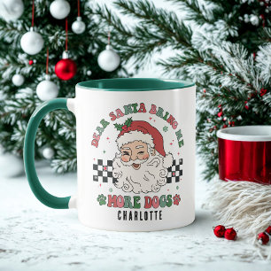 Taza Funny Santa Trae Más Perros Navidades Personalizad