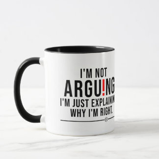 Taza Funny Sarcastic Quote Minimalist Coffee Mug - "I'm