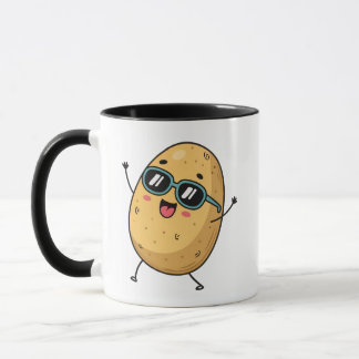 Taza Funny Smiling Potato Mug – Cute & Silly Cartoon Co
