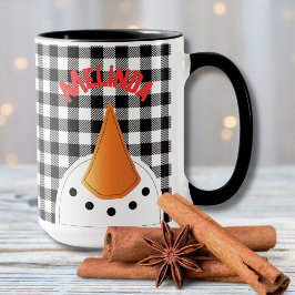 Taza Funny Snowman enfrenta audaz regalo navideño perso