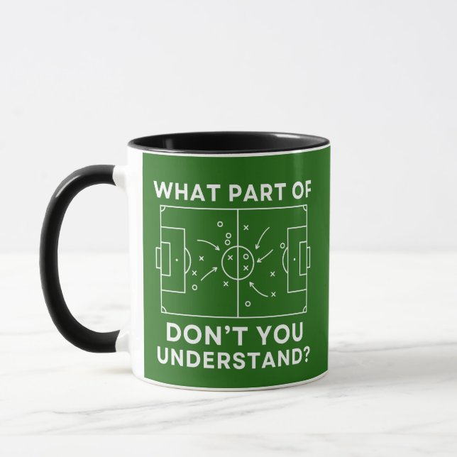 Taza Funny Soccer Coach What Part Of Tactics Diagram (Izquierda)