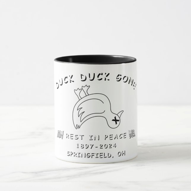 TAZA FUNNY SPRINGFIELD OHIO DUCK DUCK GONE COFFEE MUG (Centro)