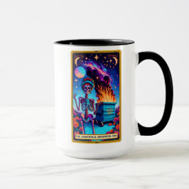 Taza Funny Tarot Card/El Emocional Fuego De Dumpster