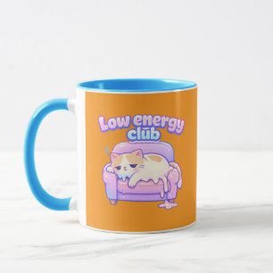 Taza Funny Tired Cute Cat Melting on Chair Coffee Mug