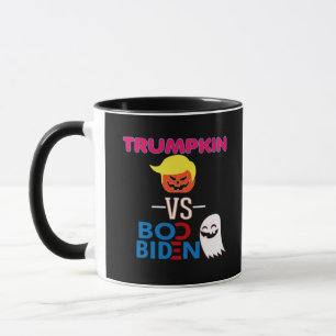 Taza Funny Trumpkin contra Boo Biden Clase de Diseño Ha