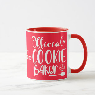 Taza Funny Valentine Panadero Oficial de Galletas