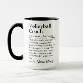 Taza Funny Volleyball Coach Definition Custom Gift