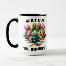 Taza Funny Watch the Birdies Shutterbugs