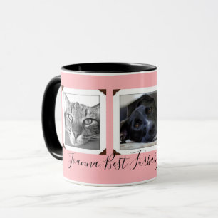 Taza Furbaby Mom Tres fotos regalo Mug