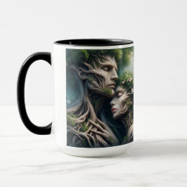 Taza fusão homem e natureza