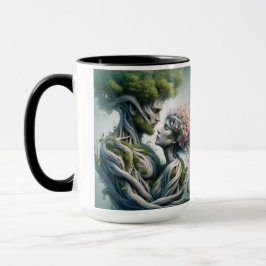 Taza fusão homem e natureza