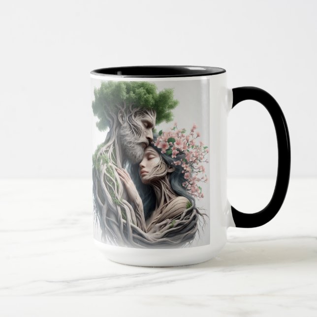 Taza fusão homem e natureza (Derecha)