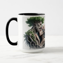 Taza fusão homem e natureza