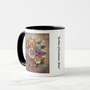 Taza "Fusión de flores de vacaciones"