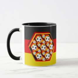Taza Fussbälle in glühenden Waben