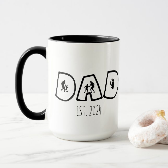 Taza Fútbol DAD y niño (Con donut)